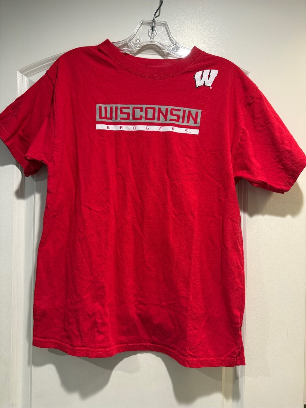 Knights Apparel Red Wisconsin Graphic Tee